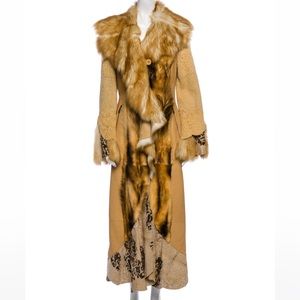 Artico Shearling long coat